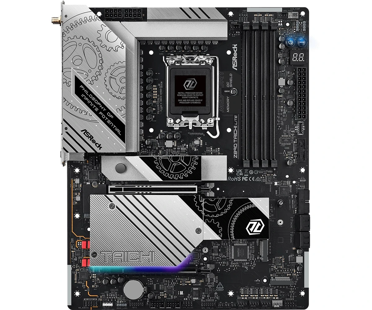 ASRock Z890 Taichi Lite Socket 1851 Призначення: для настільного ПК;