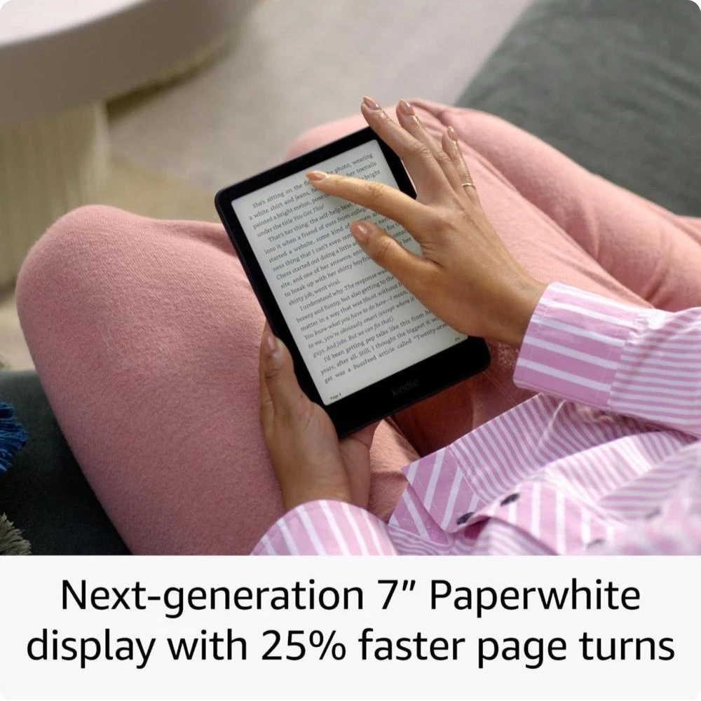 Amazon Kindle Paperwhite Signature Edition 12th Gen. 2024 32Gb Metallic Black Тип матриці E Ink