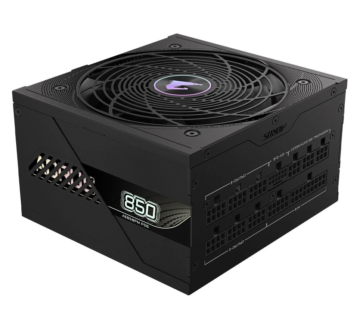 Gigabyte Aorus Elite P 850W 80 Plus Platinum ATX 3.1 (GP-AE850PM PG5) EU Діаметр вентилятора  120 мм <==> колір 