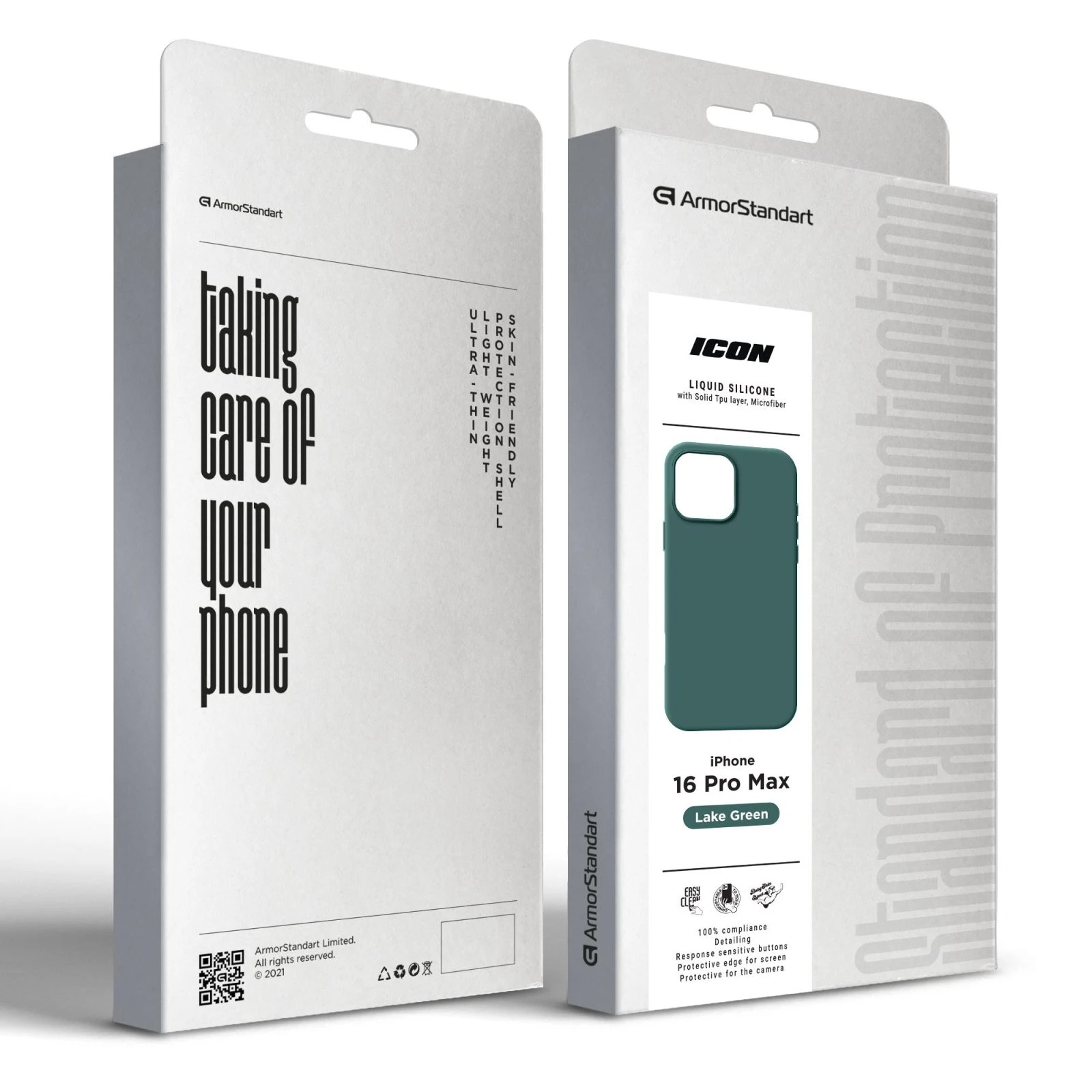 Чехол для мобильного телефона Armorstandart ICON2 MagSafe Apple iPhone 16 Pro Max Lake Green (ARM81323) (UA) Совместимость с брендом Apple