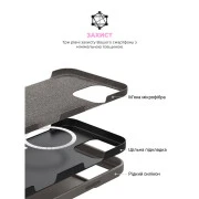 Чохол для мобільного телефону Armorstandart ICON2 Apple iPhone 16 Pro Max Stone Grey (ARM81321) (UA)
