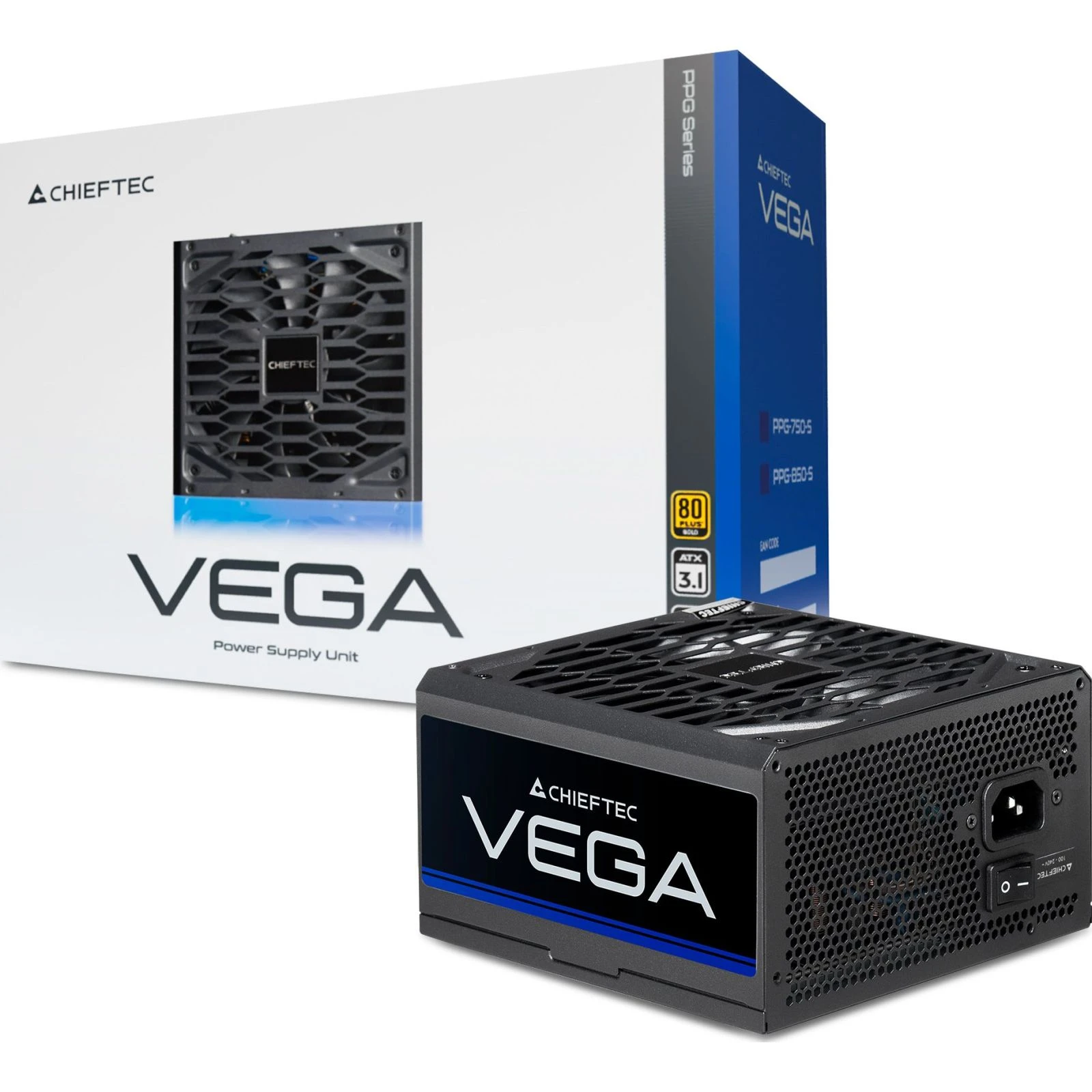 Chieftec 750W Vega (PPG-750-S) (UA) Тип БП: для комп'ютерів; Стандарт