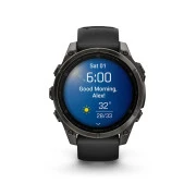 Garmin fenix 8 47mm, AMOLED, Saph, CrbnGryTi/Blk, Blk/PebbleGryBnd, GPS (010-02904-21) (UA)
