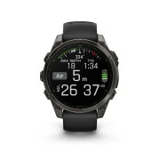 Garmin fenix 8 47mm, AMOLED, Saph, CrbnGryTi/Blk, Blk/PebbleGryBnd, GPS (010-02904-21) (UA)
