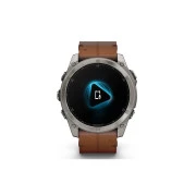 Garmin Fenix 8 51mm AMOLED Sapphire Carbon grey DLC w. Chestnut Leather Band (010-02905-40)