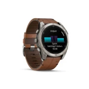 Garmin Fenix 8 51mm AMOLED Sapphire Carbon grey DLC w. Chestnut Leather Band (010-02905-40)