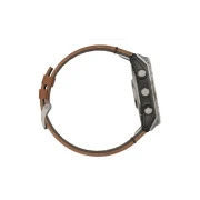 Garmin Fenix 8 51mm AMOLED Sapphire Carbon grey DLC w. Chestnut Leather Band (010-02905-40)