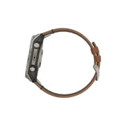 Garmin Fenix 8 51mm AMOLED Sapphire Carbon grey DLC w. Chestnut Leather Band (010-02905-40)