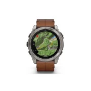 Garmin Fenix 8 51mm AMOLED Sapphire Carbon grey DLC w. Chestnut Leather Band (010-02905-40)