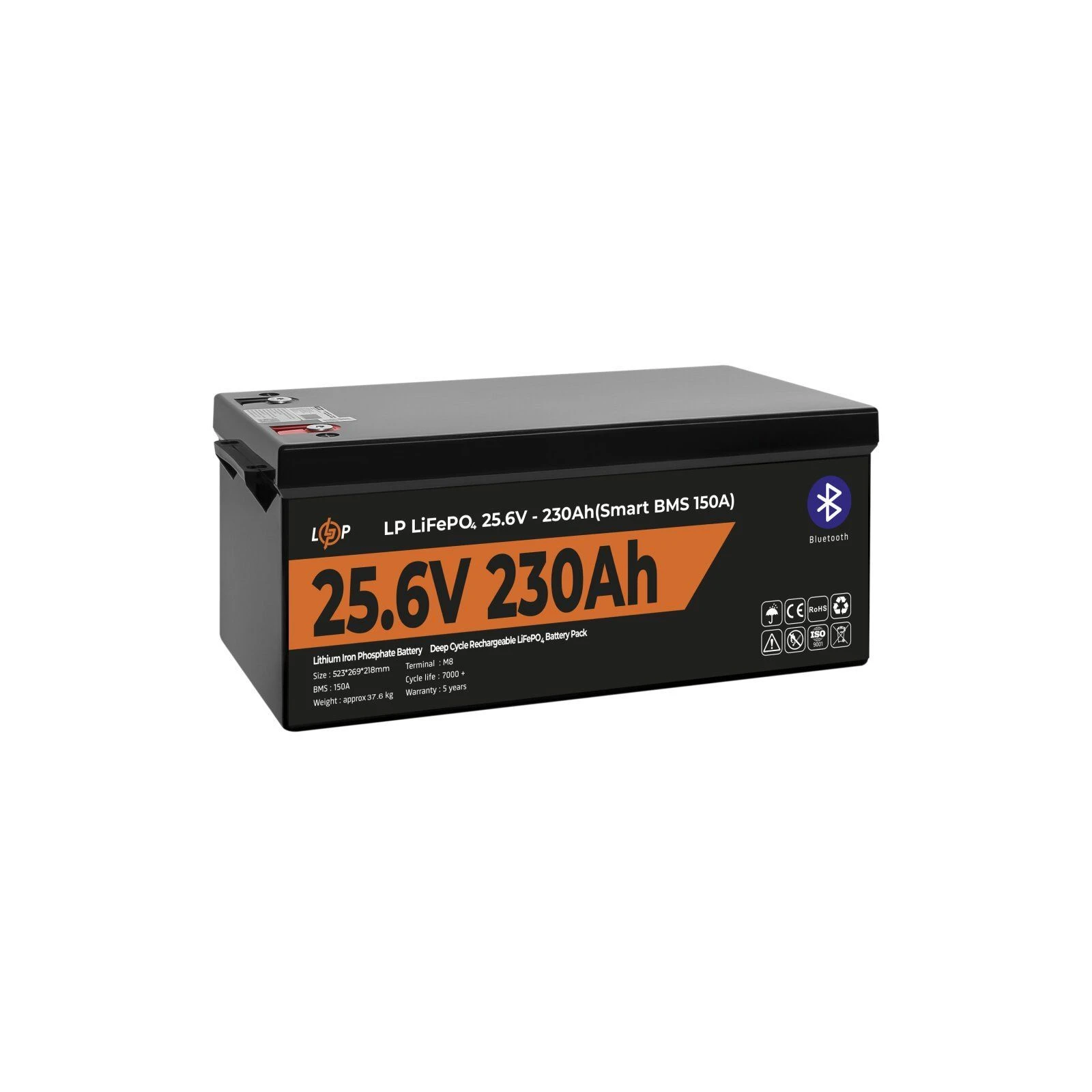 LogicPower 25.6V - 230Ah (5888Wh) (30384) (UA) Напруга: 25.6 В; Місткість: 230 Ач;