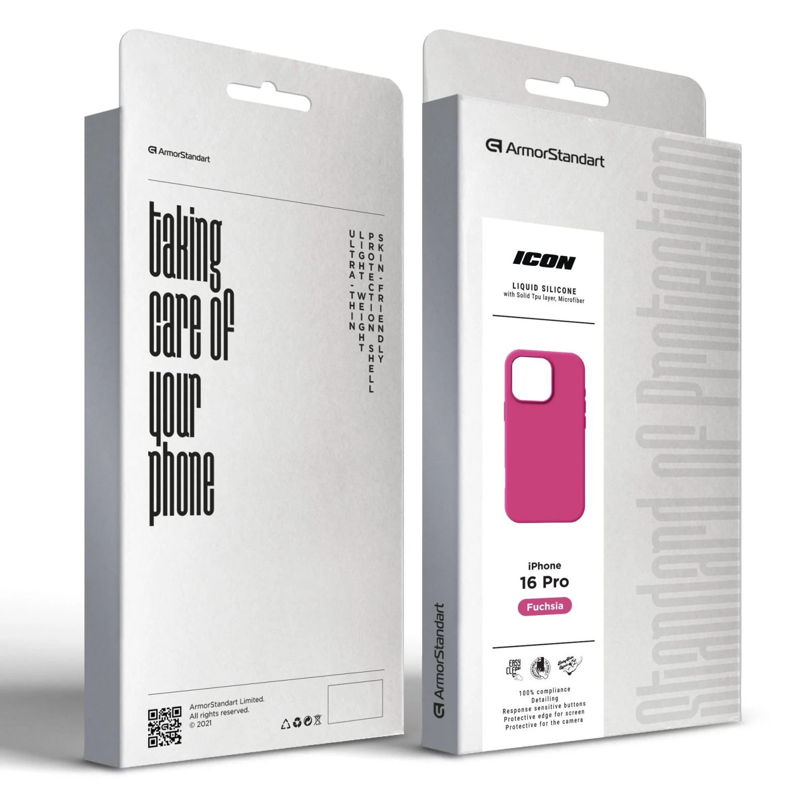 Чехол для мобильного телефона Armorstandart ICON2 MagSafe Apple iPhone 16 Pro Fuchsia (ARM81319) (UA) Совместимость с брендом: Apple;