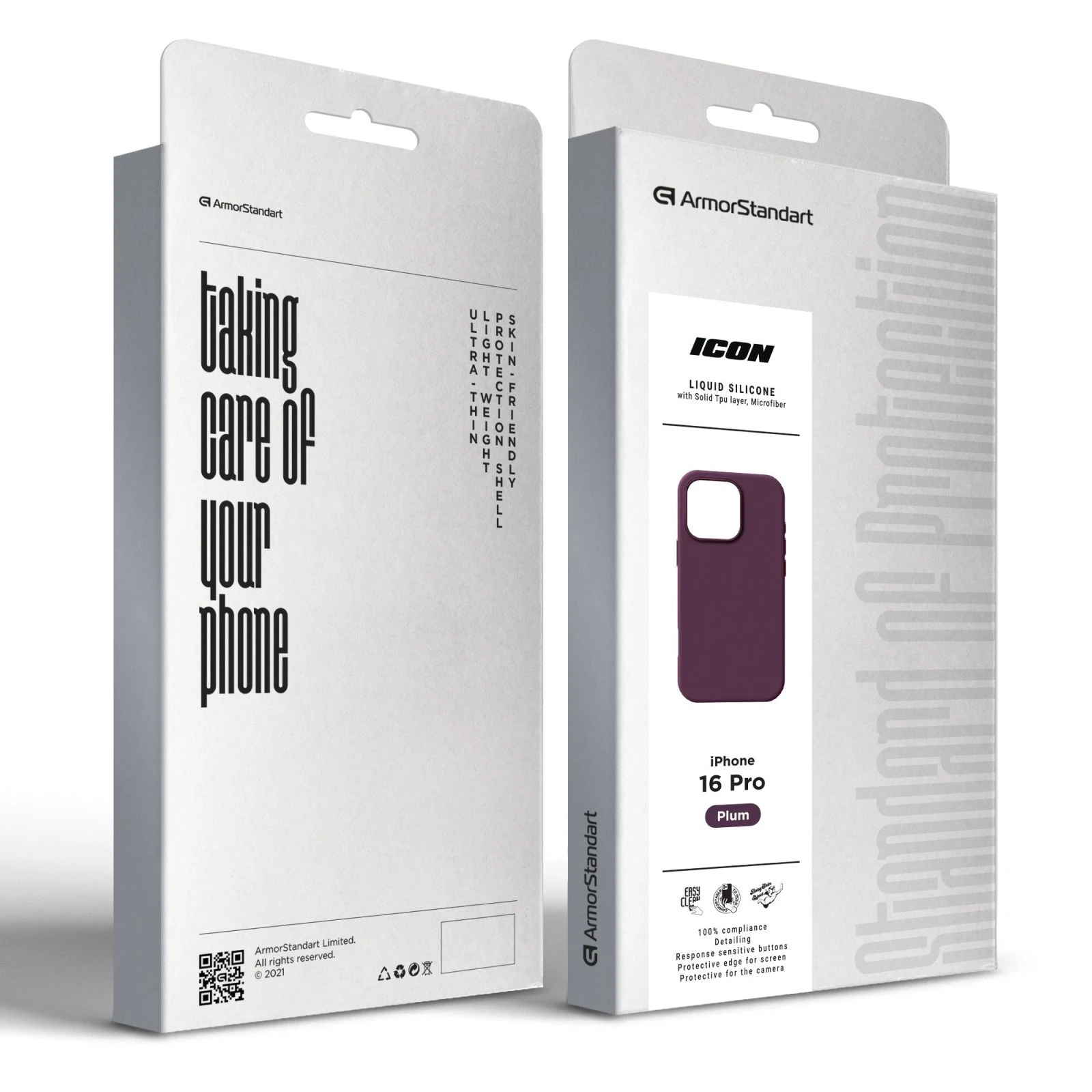 Чехол для мобильного телефона Armorstandart ICON2 MagSafe Apple iPhone 16 Pro Plum (ARM81317) (UA) Совместимость с брендом Apple