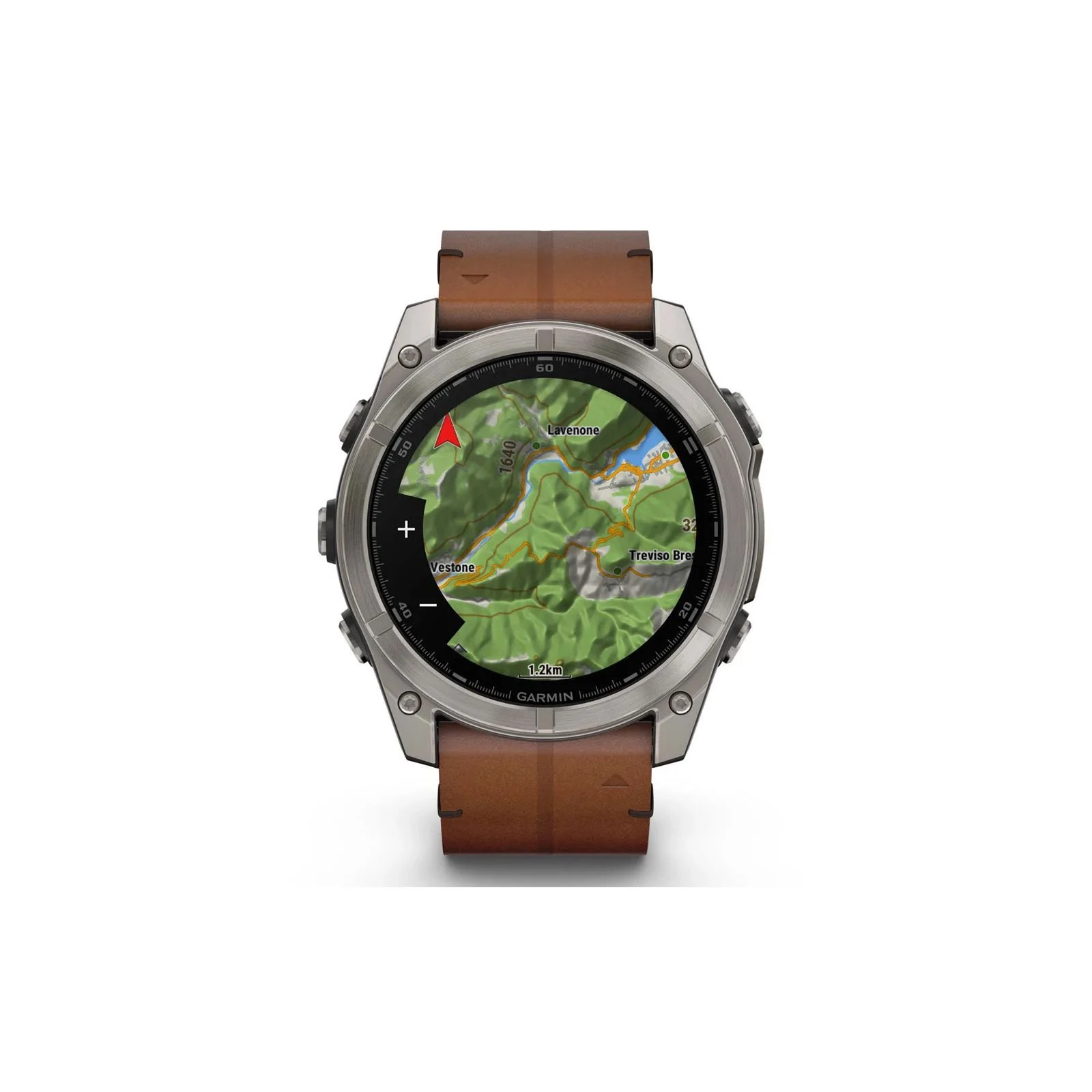 Garmin Fenix 8 51mm AMOLED Sapphire Carbon grey DLC w. Chestnut Leather Band (010-02905-40) Тип: универсальные; Форма часов: