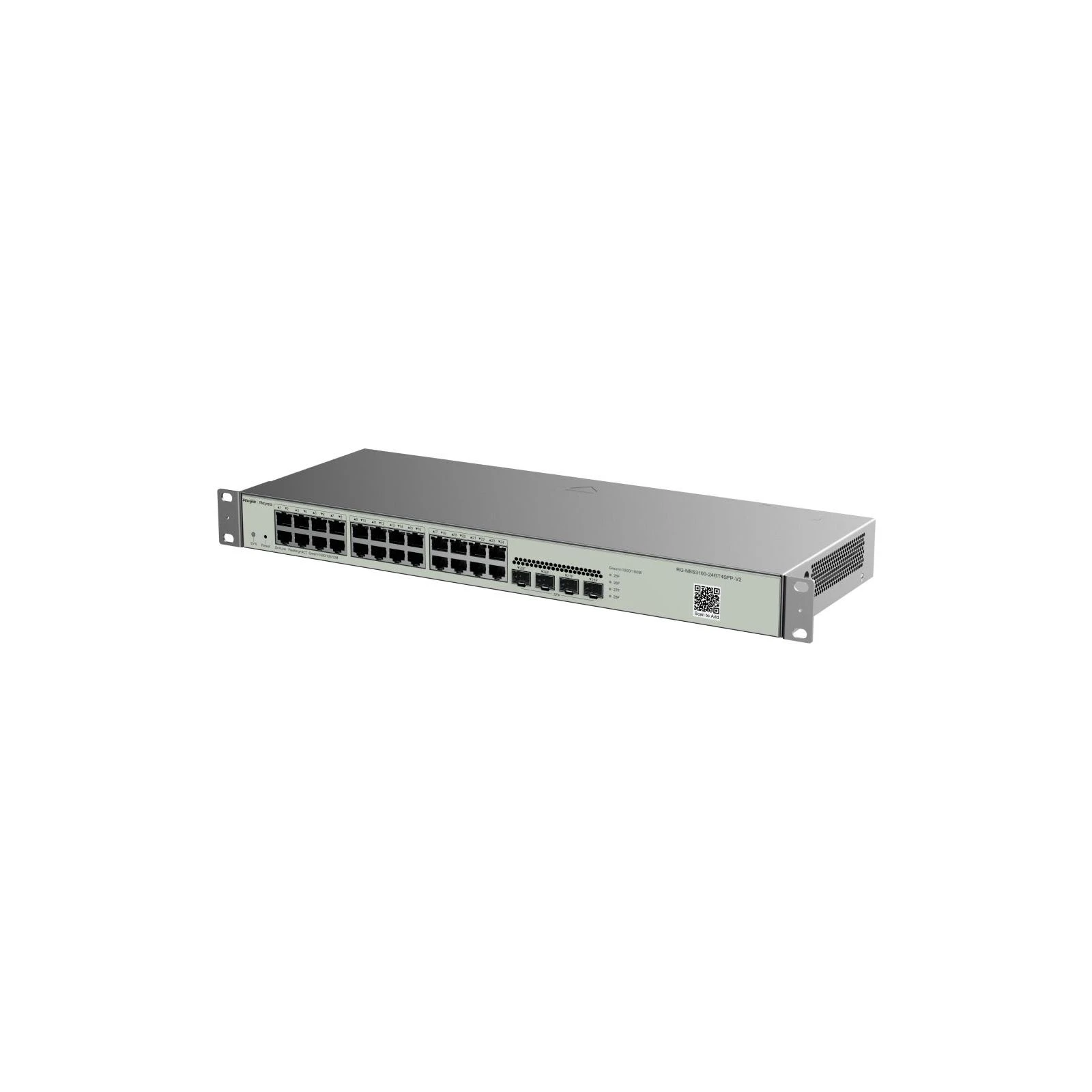Коммутатор сетевой Ruijie Networks RG-NBS3100-24GT4SFP-V2 (UA) Порты 24 x 10/100/1000 Base-T