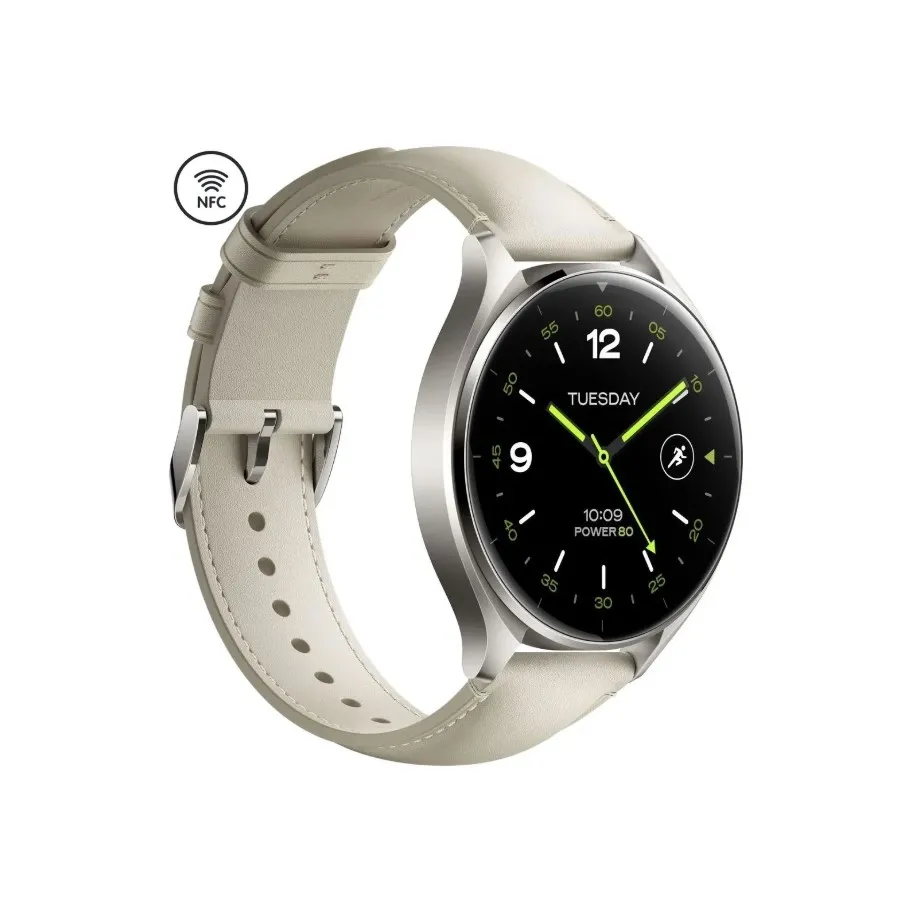 Xiaomi Watch 2 Titan BHR9306GL Gray Case White Leather Strap (1093970) (UA) Тип універсальний