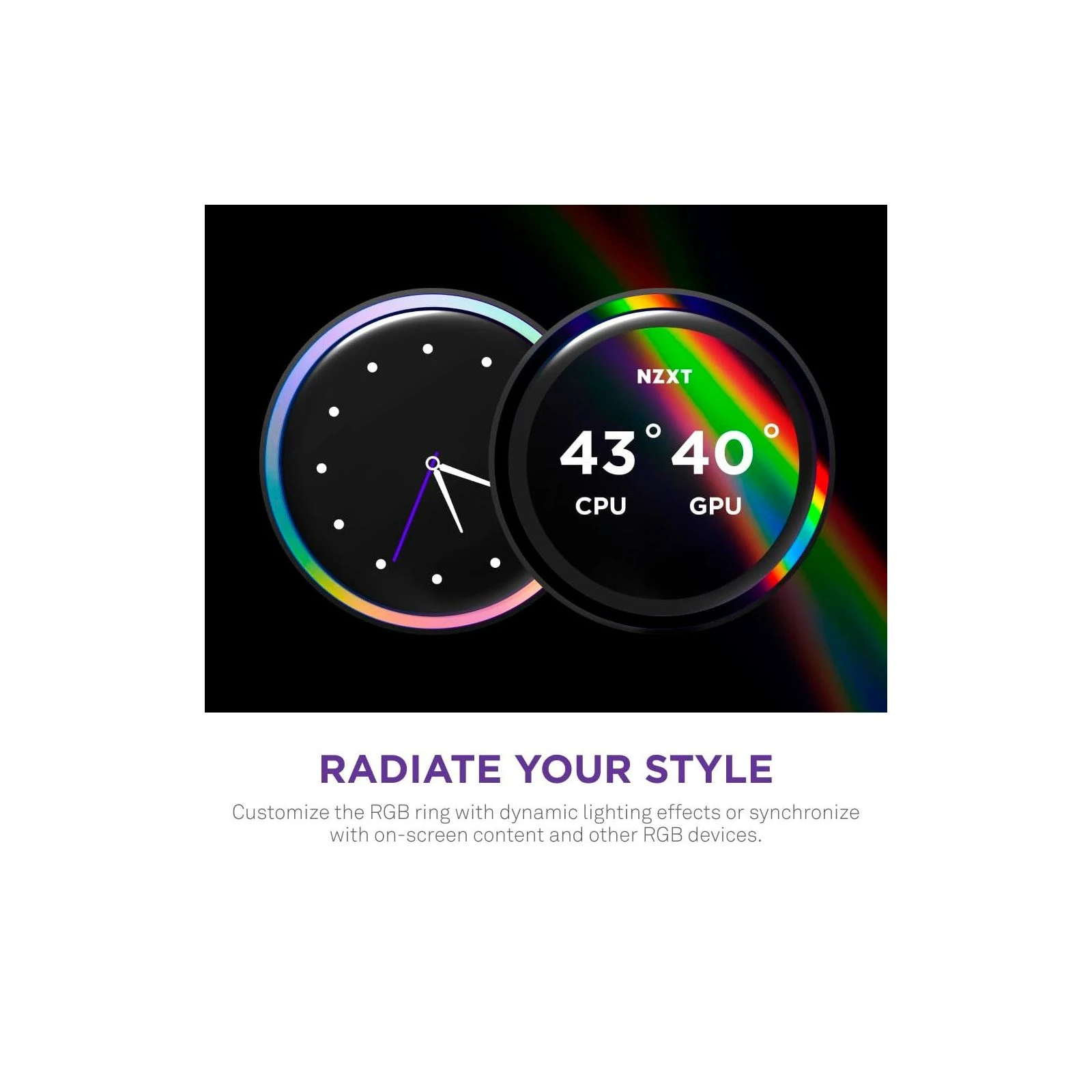Система рідинного охолодження NZXT Kraken Elite RGB 360mm AIO (RL-KR36E-B2) (UA) Максимальна частота обертання = 2400 об / хв ± 10%