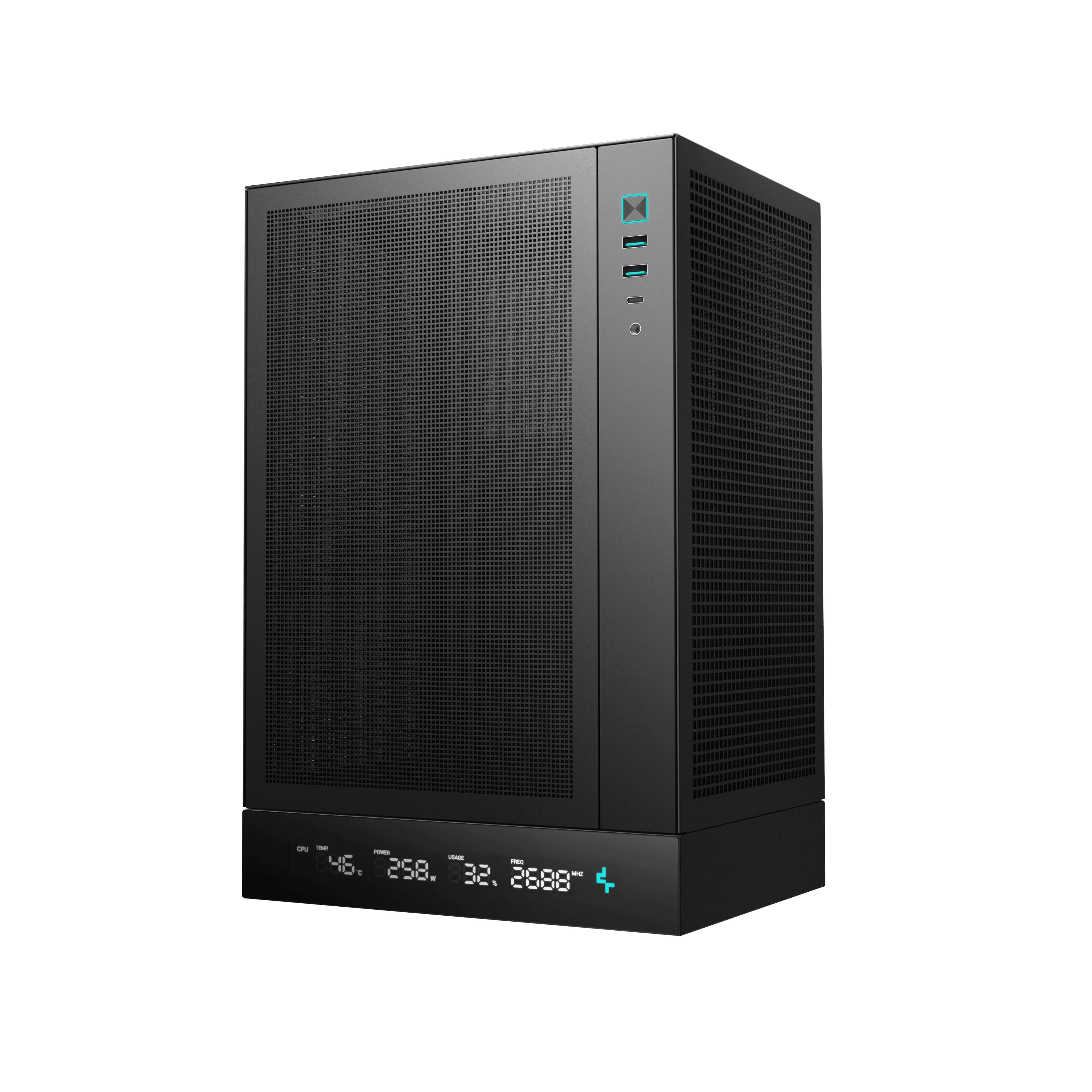 DeepCool CH170 Digital Black (R-CH170-BKNPI0D-G-1) (UA) Типорозмір: Minitower; Форм-фактор