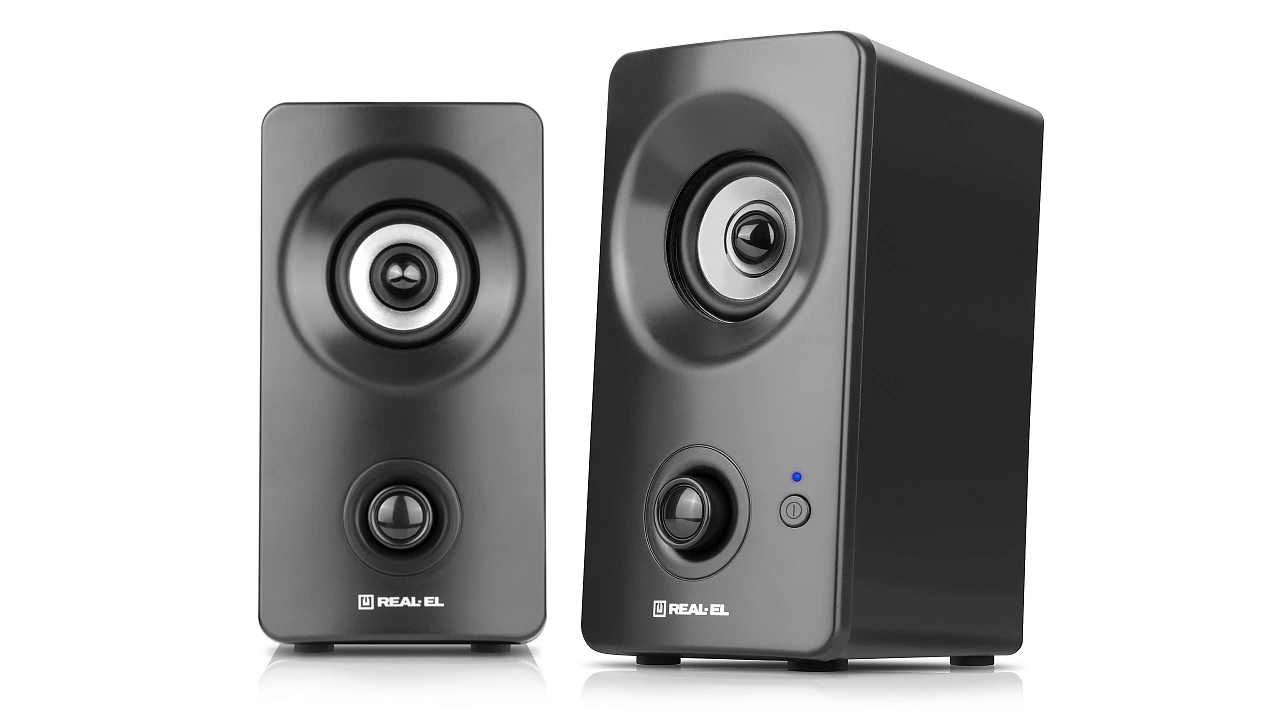 REAL-EL S-405 Black (EL121100016) (UA) Формат акустики: 2.0 Тип: