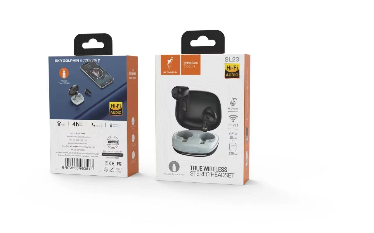 SkyDolphin TWS SL23 Black (SDBTE-000182) Тип підключення: бездротове;