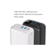 Canyon PB-301 30000mAh PD/20W, QC/3.0 (CNE-CPB301W) (UA)