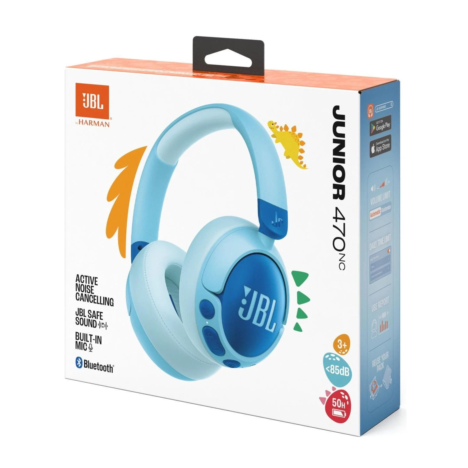 Навушники JBL JR 470 NC Blue (JBLJR470NCBLU) (UA) Тип: дитячі; Призначення: