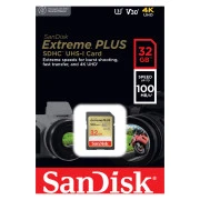 SanDisk 32GB SDXC class 10 Extreme PLUS (SDSDXWT-032G-GNCIN) (UA)