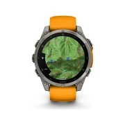 Смарт-часы Garmin fenix 8 47mm, AMOLED, Saph, Ti/Bare/Grpht, SparkOrg/GrphtBd, (010-02904-11) (UA)