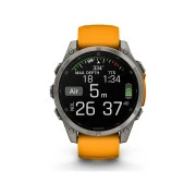 Смарт-часы Garmin fenix 8 47mm, AMOLED, Saph, Ti/Bare/Grpht, SparkOrg/GrphtBd, (010-02904-11) (UA)