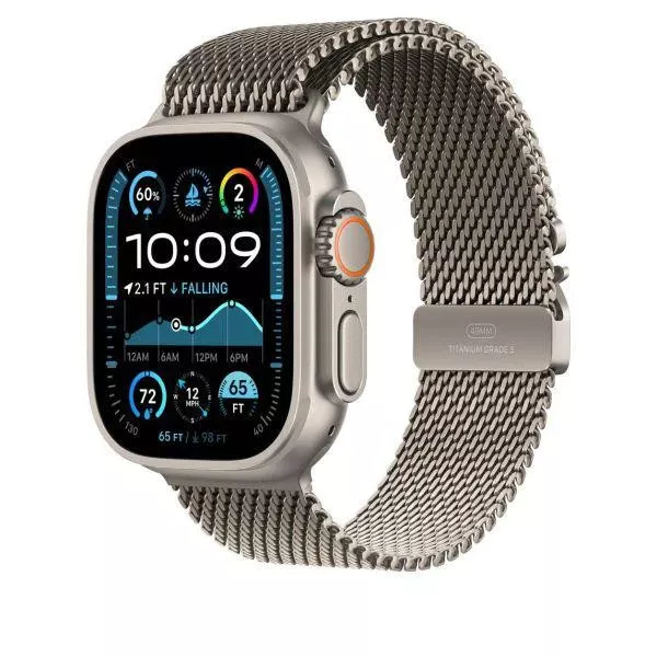 Apple Milanese Loop for Watch 44/45/46/49mm Natural Titanium Small (MXKC3) Бренд Apple