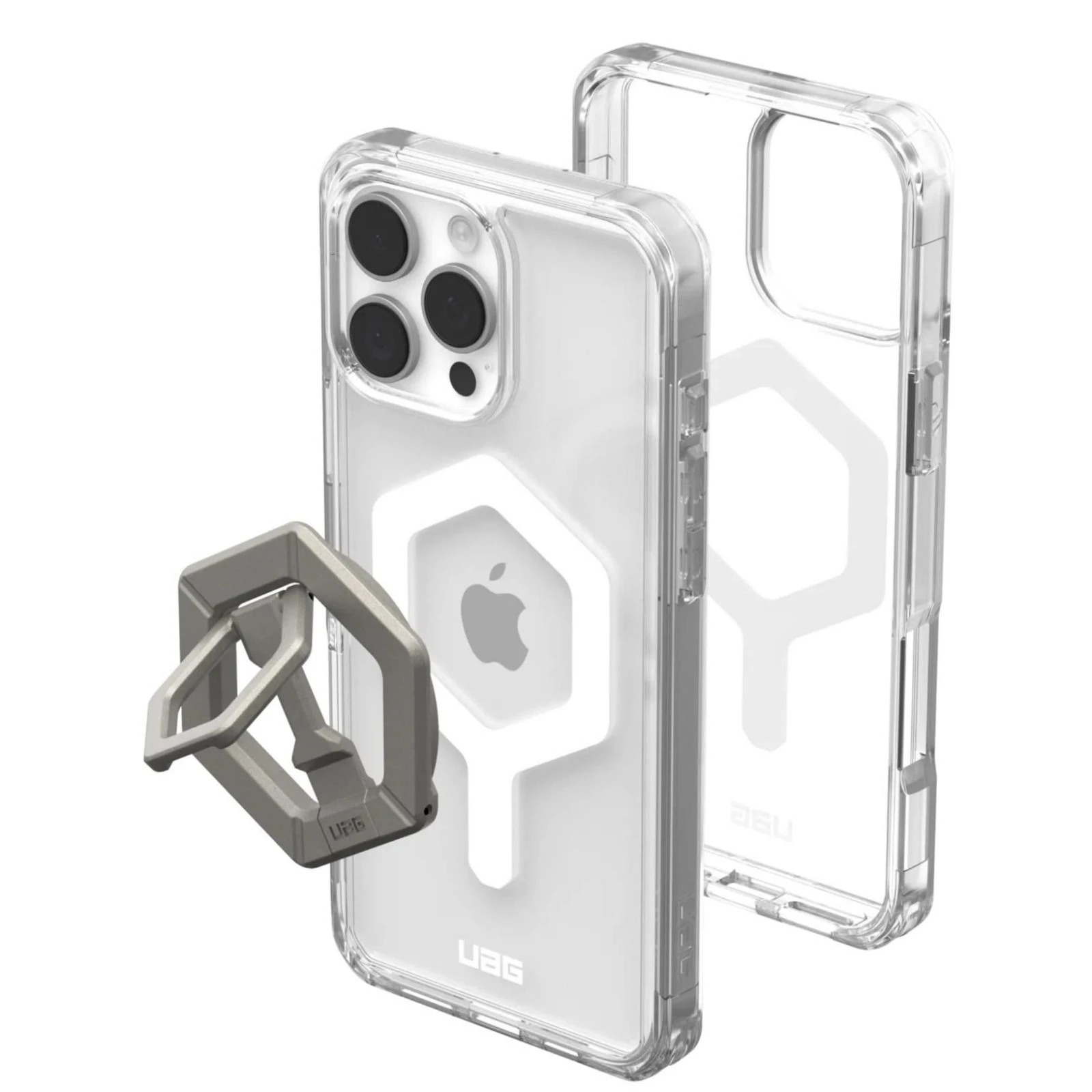 Чехол для мобильного телефона UAG Apple iPhone 16 Pro Max Plyo MagSafe Ice White/Titanium Stand (1144811BV01) (UA) Совместимость с брендом: Infinix;