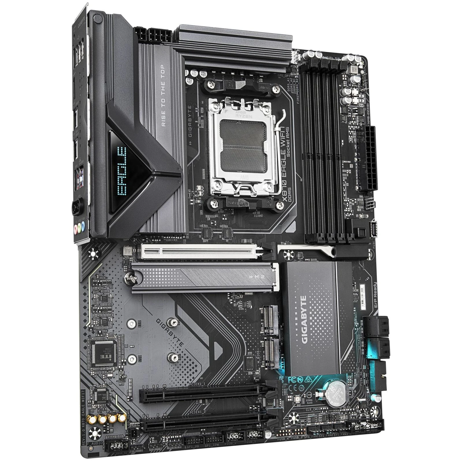 GIGABYTE X870 EAGLE WIFI7 (UA) Розширення слотів = 1 X X X X PCI -E 4.0 X16 (PCIEX16), 2 X PCI-E 3.0 X16 (PCIEX1) 