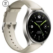 Xiaomi Watch 2 Titan Gray Case with White Leather Strap (BHR9306GL) (UA)