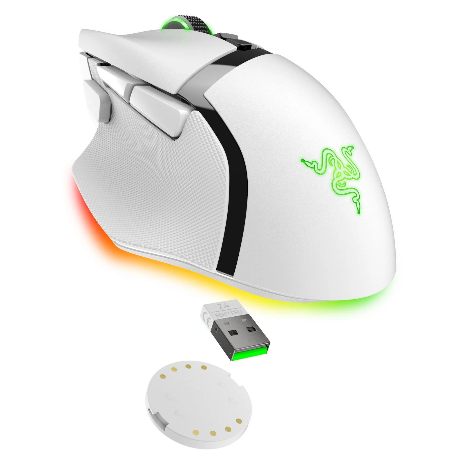 Razer Basilisk V3 Pro 35K Wireless/Bluetooth White (RZ01-05240200-R3G1) (UA) Роздільна здатність (max) 35000 dpi