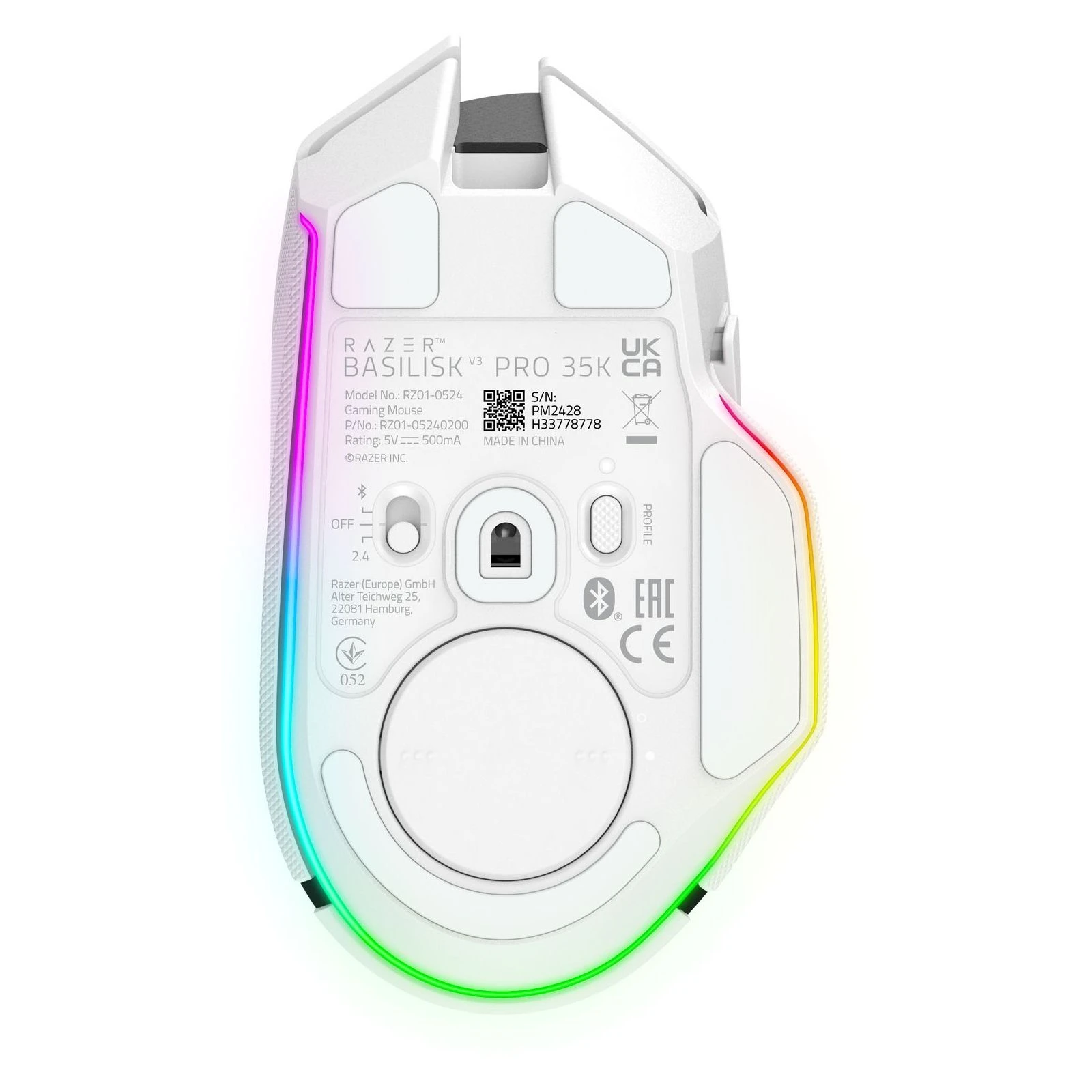 Razer Basilisk V3 Pro 35K Wireless/Bluetooth White (RZ01-05240200-R3G1) (UA) Сенсор Focus Pro 35K Gen2