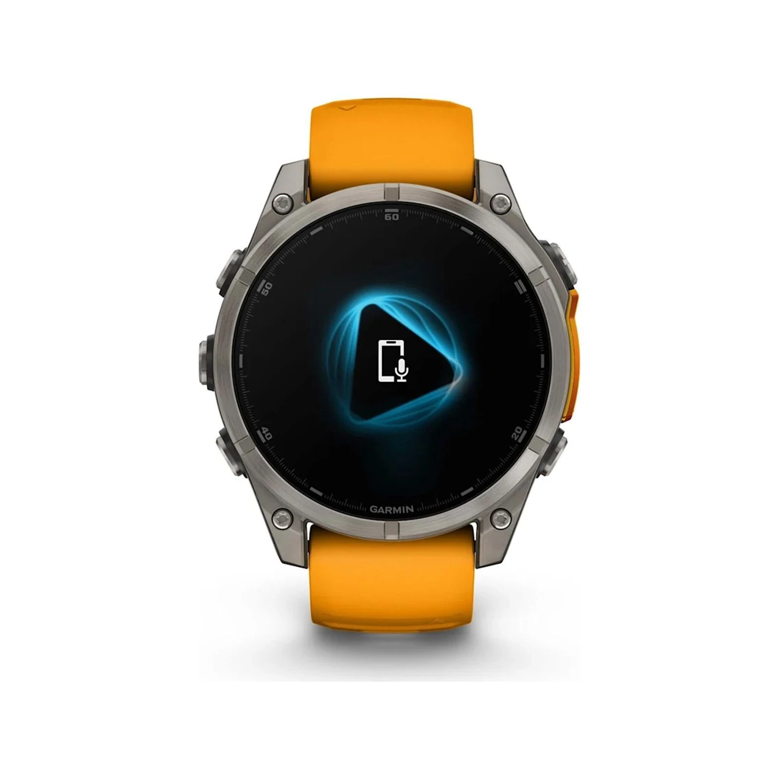 Смарт-годинник Garmin fenix 8 47mm, AMOLED, Saph, Ti/Bare/Grpht, SparkOrg/GrphtBd, (010-02904-11) (UA) Датчик освітлення  IS 