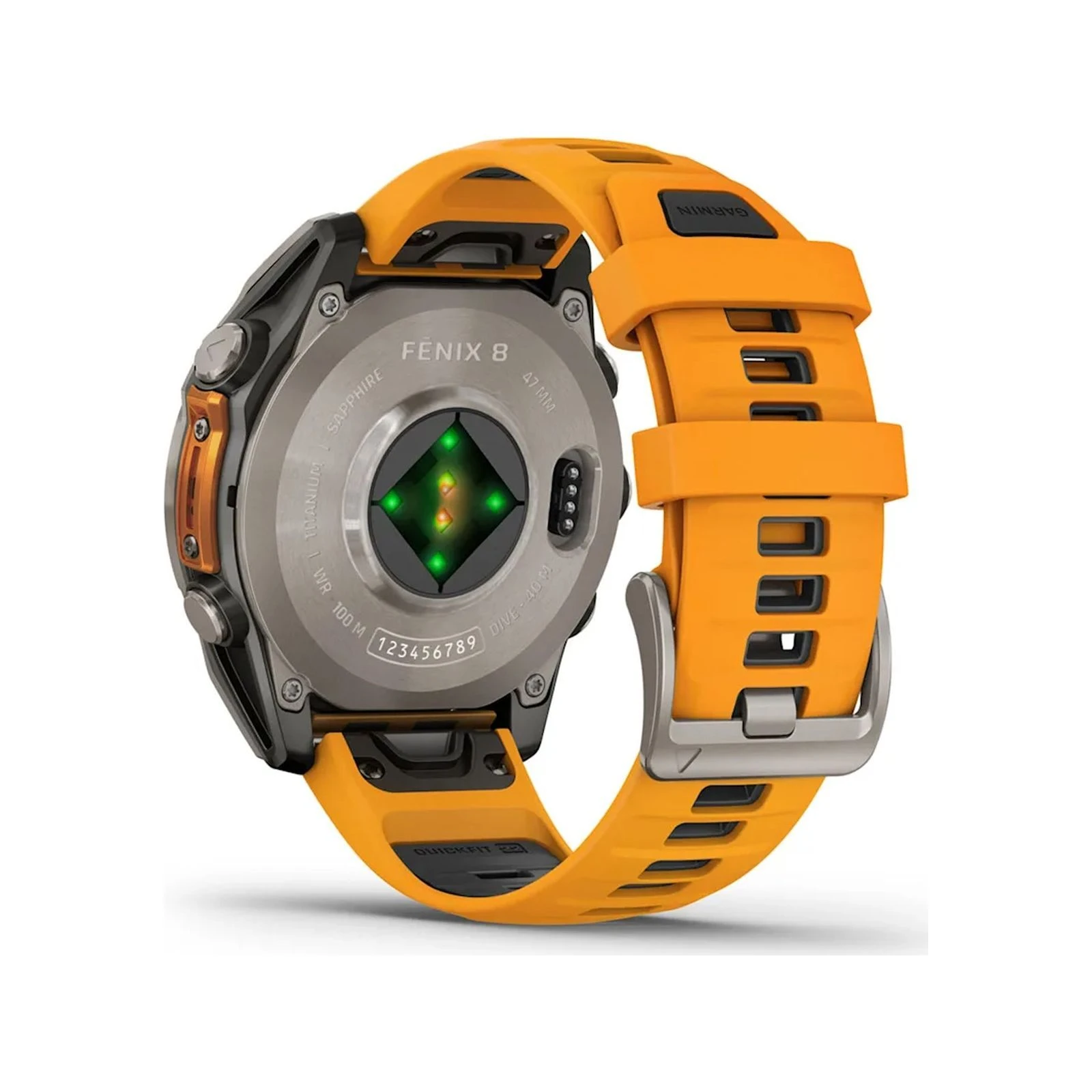 Смарт-годинник Garmin fenix 8 47mm, AMOLED, Saph, Ti/Bare/Grpht, SparkOrg/GrphtBd, (010-02904-11) (UA) сенсорний екран  Так 