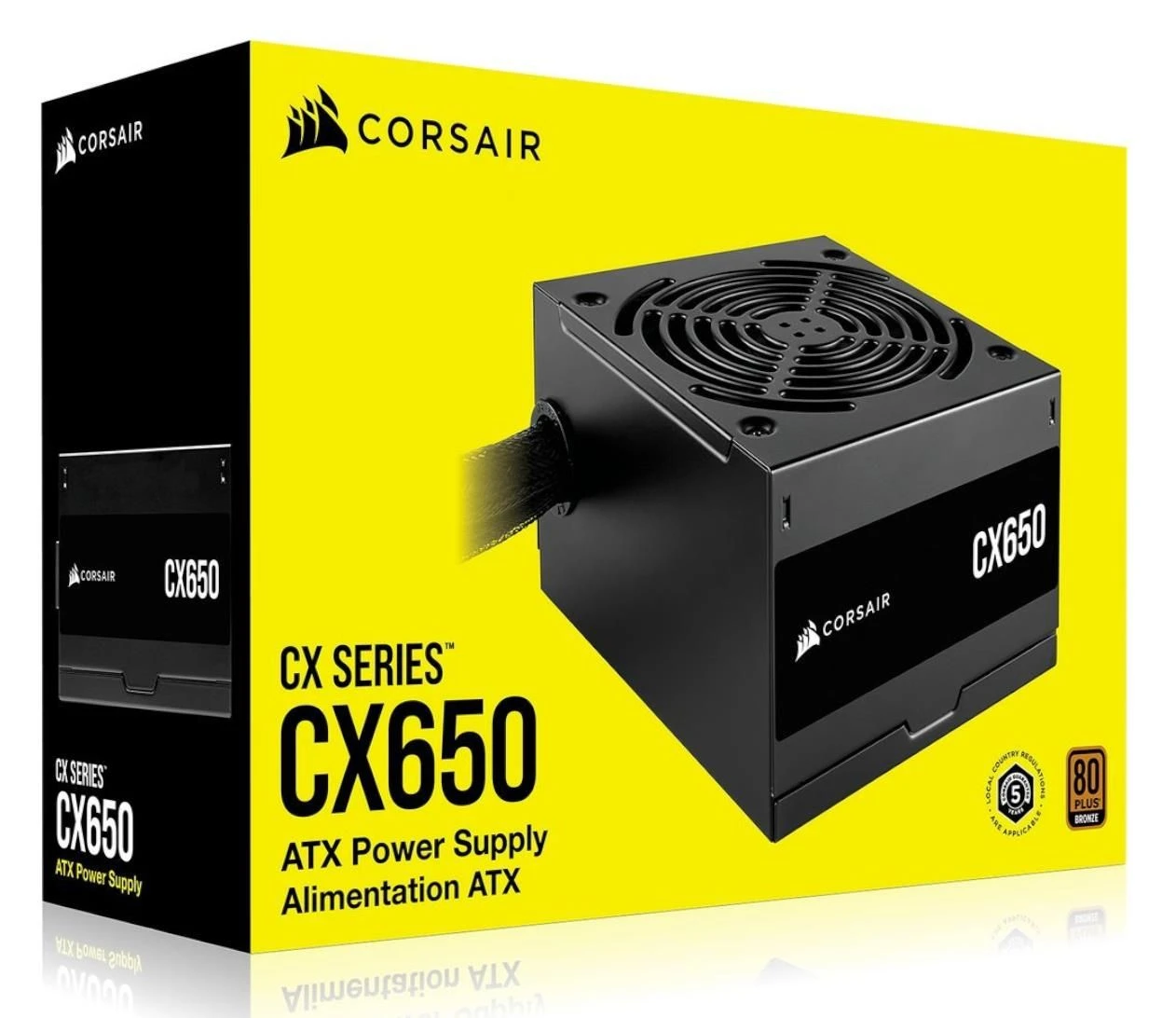 Corsair CX650 650W 80 Plus Bronze (CP-9020278-EU) EU Максимальна потужність; Вт: 650