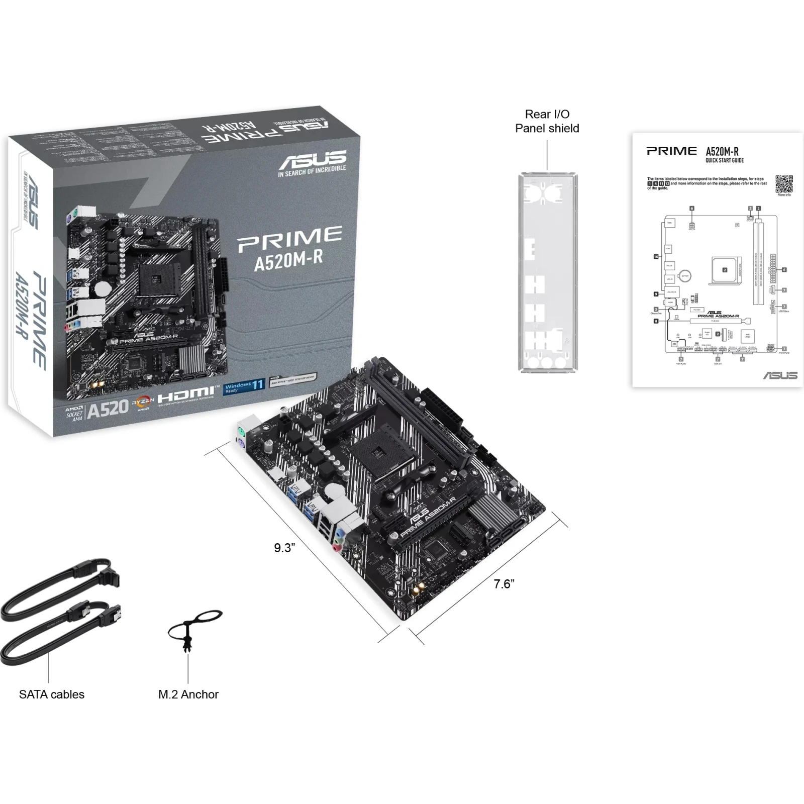 ASUS PRIME A520M-R (UA) Призначення: звичайна; Сокет: AM4;