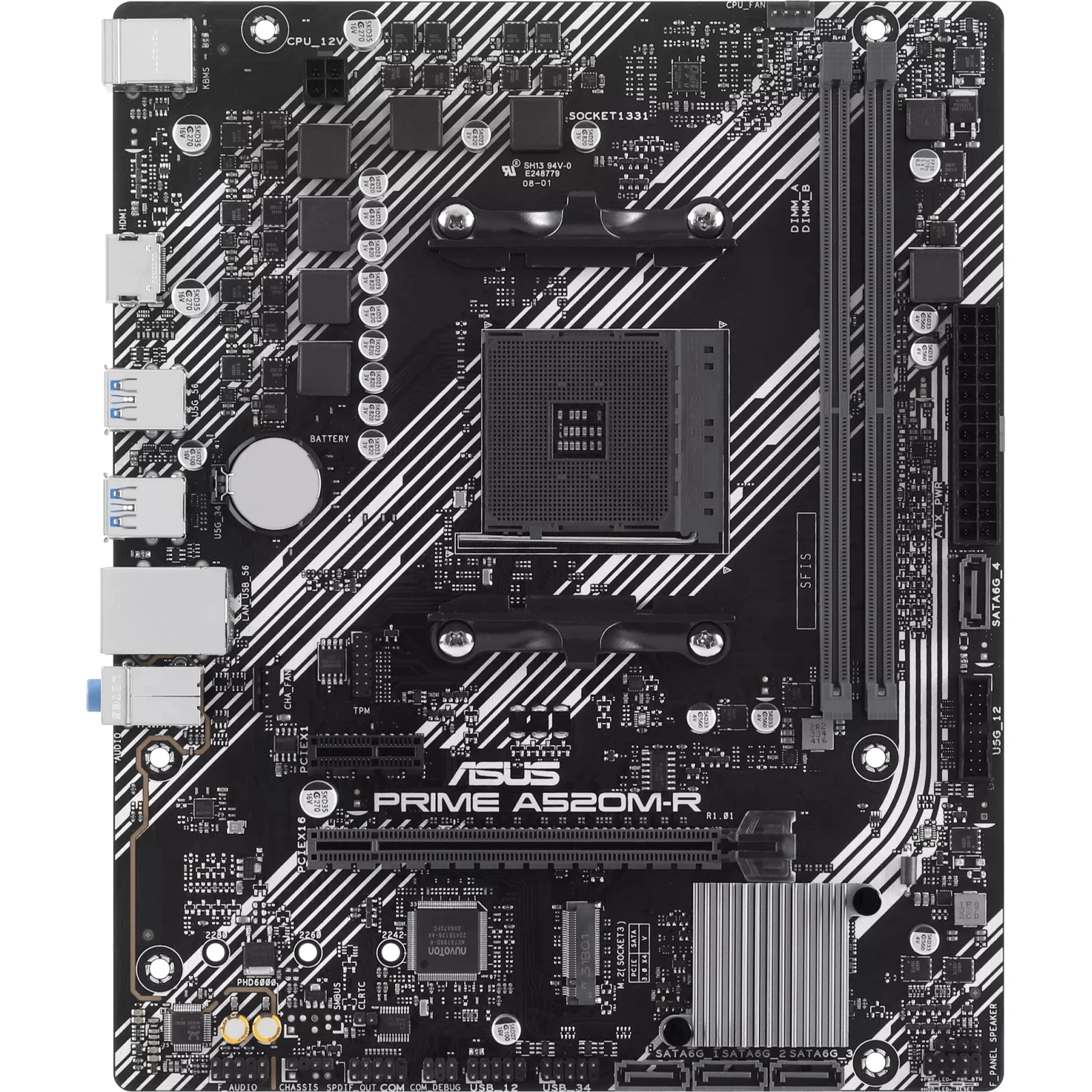 ASUS PRIME A520M-R (UA) Кількість роз'ємів оперативної пам'яті 2 шт