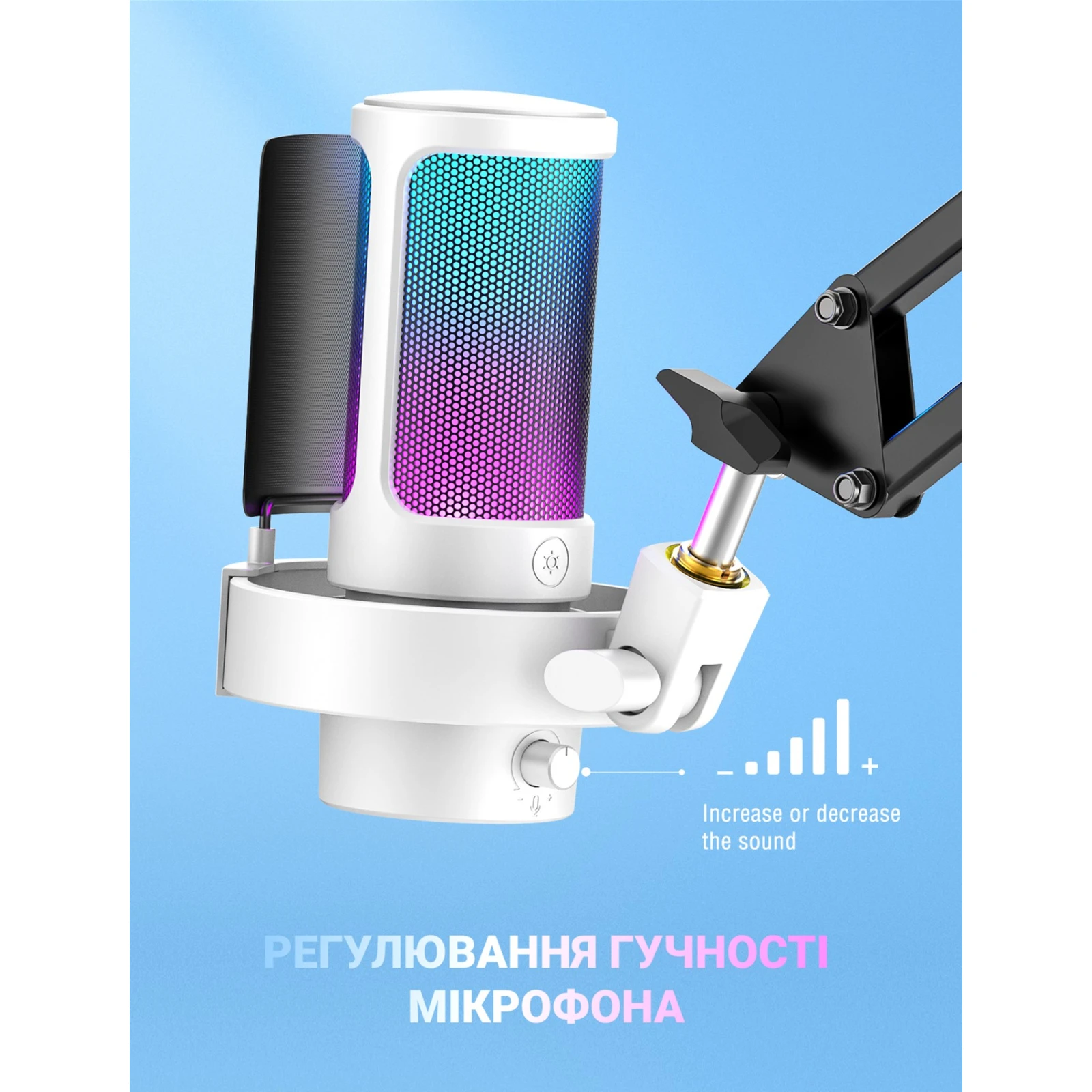 Fifine A8W (UA) Живлення мікрофона USB