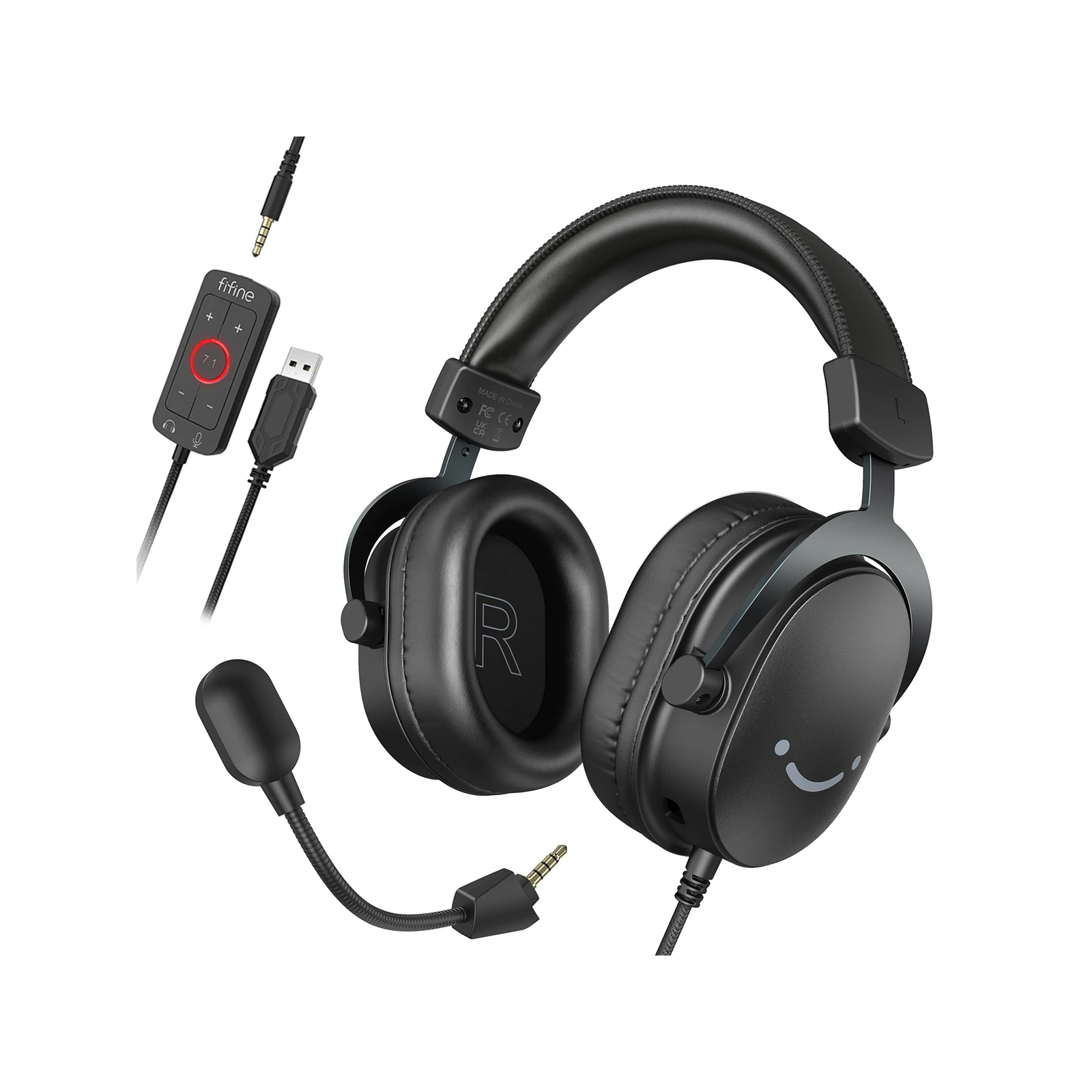 Наушники Fifine H9 Black (H9) (UA) Конструкция микрофона съемный