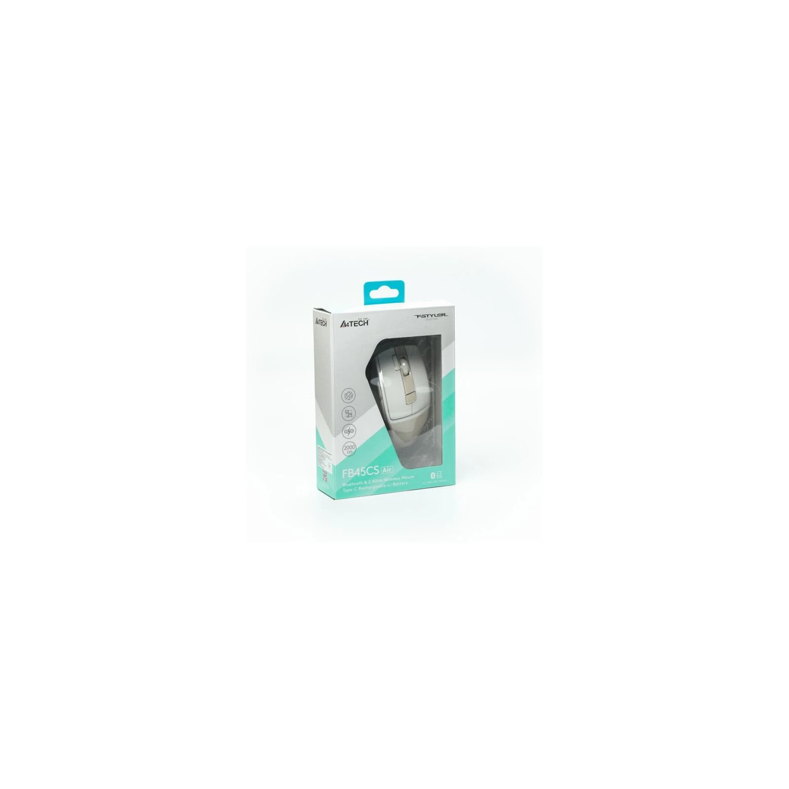 A4Tech FG45CS Air Wireless Cream Beige (4711421993005) Тип: Безшумні; Призначення: для