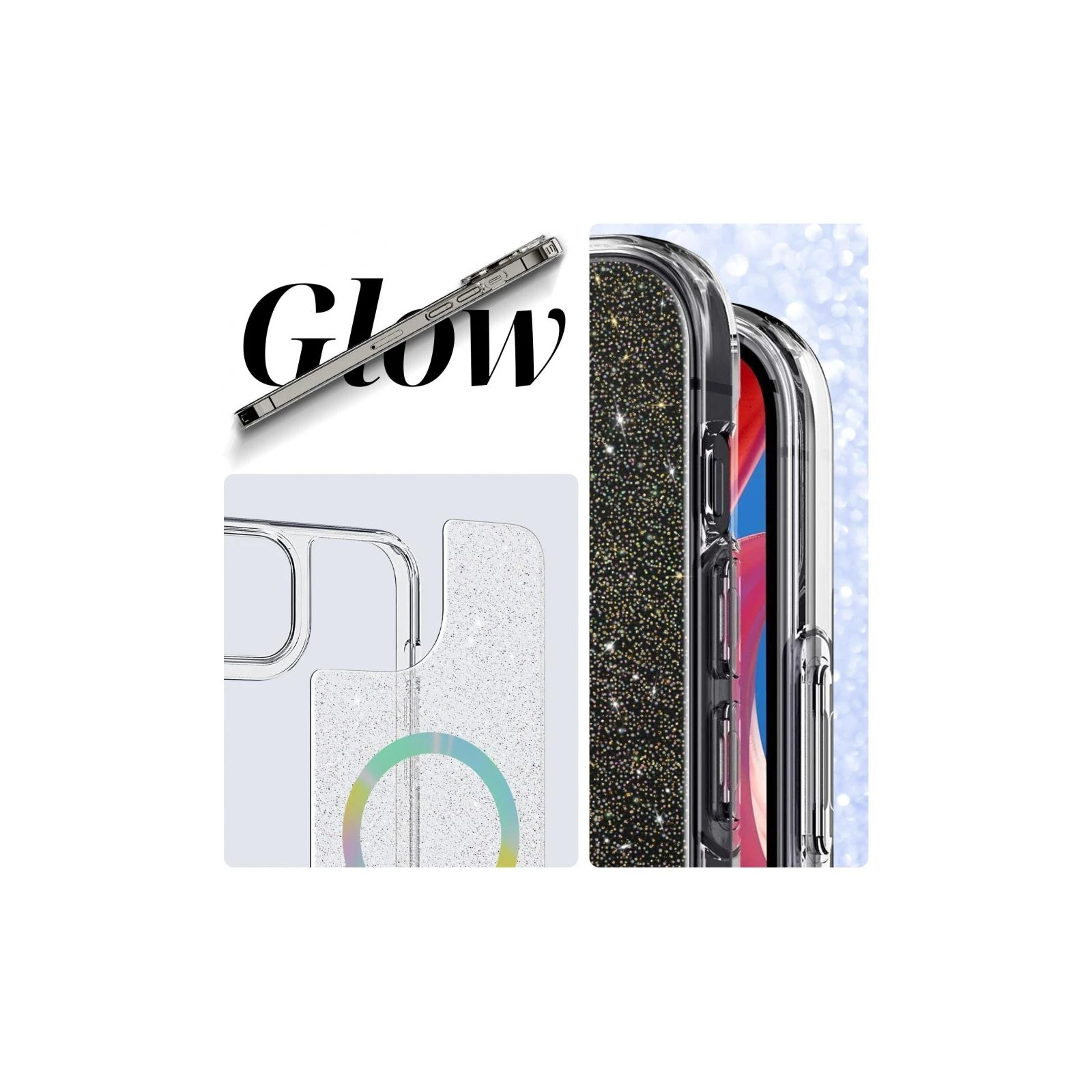 Чохол для мобільного телефону Armorstandart Glow Magsafe Apple iPhone 14 Plus Transparent (ARM69723) (UA) ТОП Популярних моделей: Apple iPhone 14