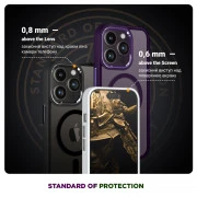 Чохол для мобільного телефону Armorstandart Unit MagSafe Apple iPhone 15 Pro Matte Clear Silver (ARM69349) (UA)