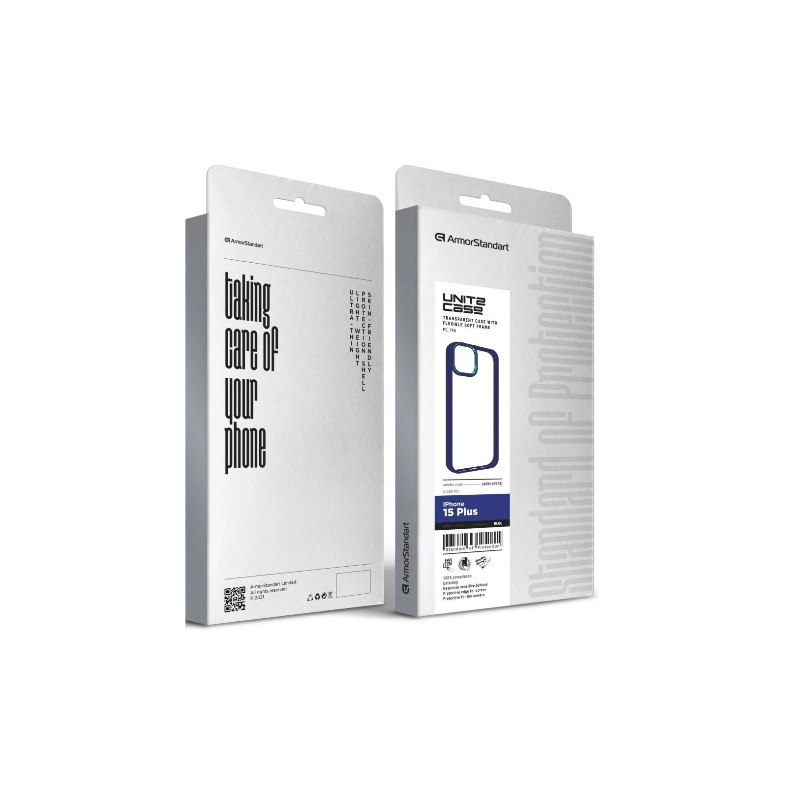 Чохол для мобільного телефону Armorstandart UNIT2 Apple iPhone 15 Plus Blue (ARM69974) (UA) ТОП Популярних моделей: Apple iPhone 15