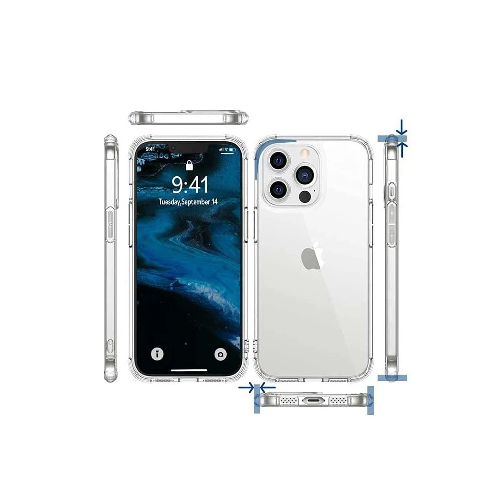 Чехол для мобильного телефона BeCover Anti-Shock Apple iPhone 13 Pro Clear (706981) (UA) Тип чехла для телефона накладка