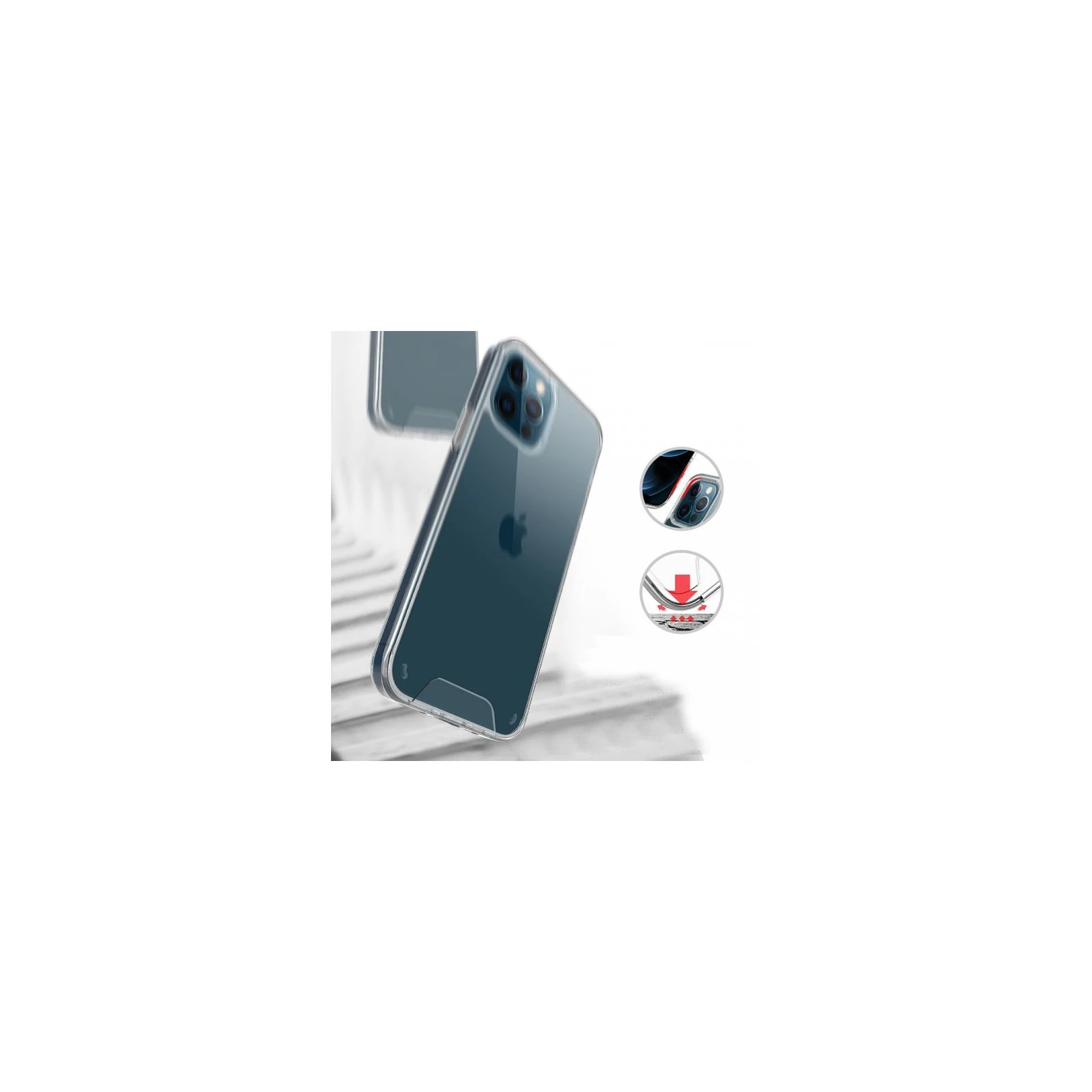 Чехол для мобильного телефона BeCover Space Case Apple iPhone 12 / 12 Pro Transparancy (707793) (UA) ТОП Популярных моделей: Apple iPhone