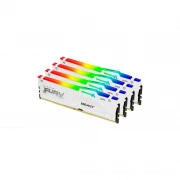 DDR5 128GB (4x32GB) 5600 MHz FURY Beast RGB White Kingston Fury (ex.HyperX) (KF556C40BWAK4-128) (UA)
