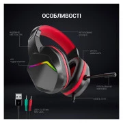 GamePro HS311 RGB Black/Red (HS311) (UA)