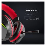 GamePro HS311 RGB Black/Red (HS311) (UA)